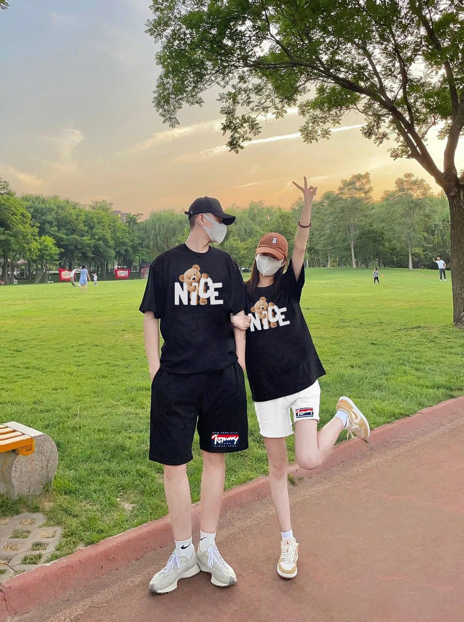 Áo sweater đôi nam nữ, áo nỉ đôi unisex nam nữ cao cấp