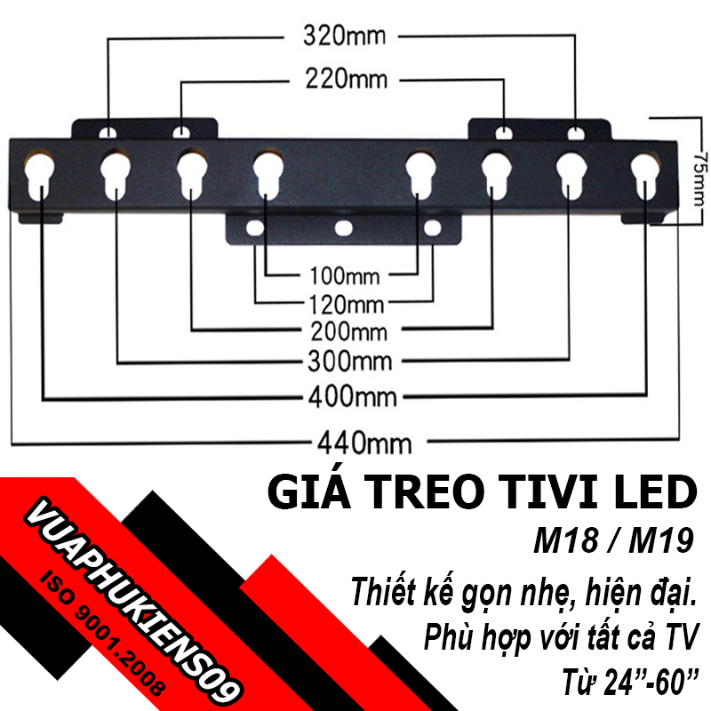 Giá treo tivi thông minh đa năng 24 - 60 inch M18