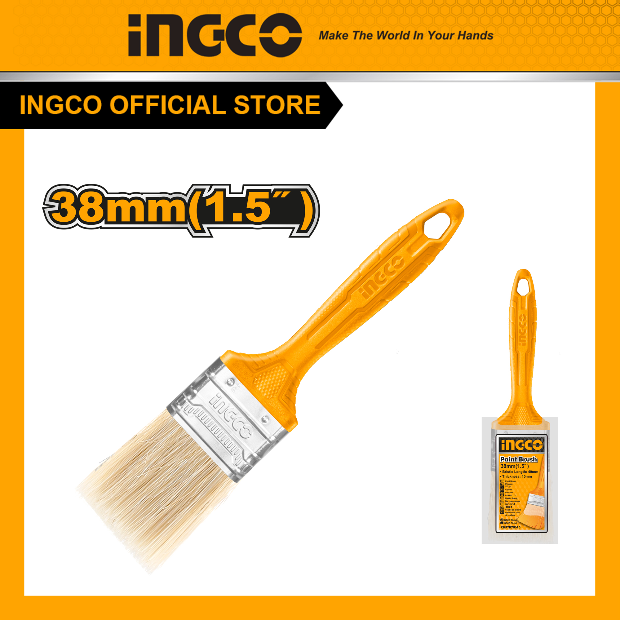 Cọ sơn 1.5 inch/2 inch/3 inch/ 4 inch ingco chptb78615/chptb78602/chptb78603/chptb78604