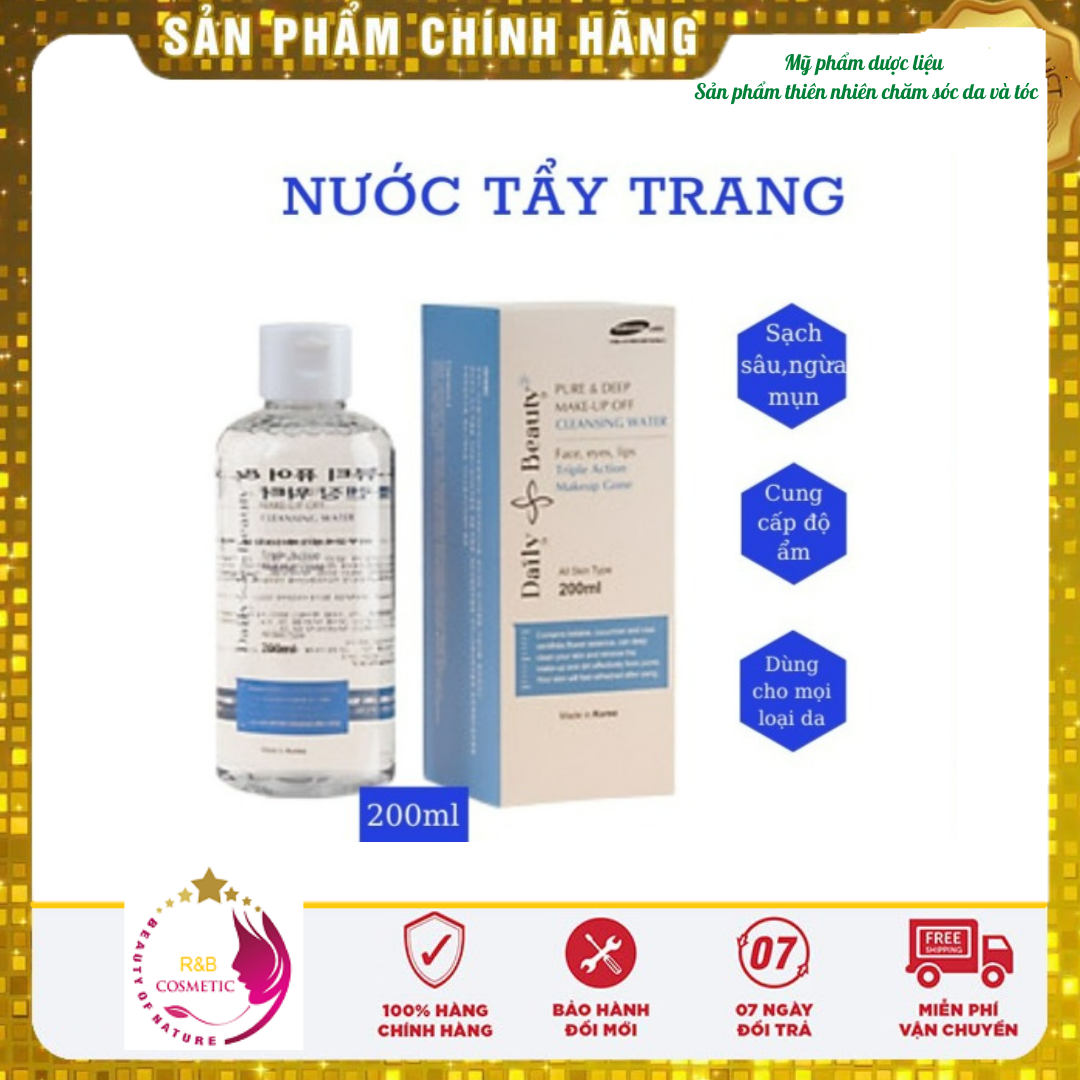 Nước tẩy trang Daily Beauty Pure & Deep Make-up Off Cleansing Water