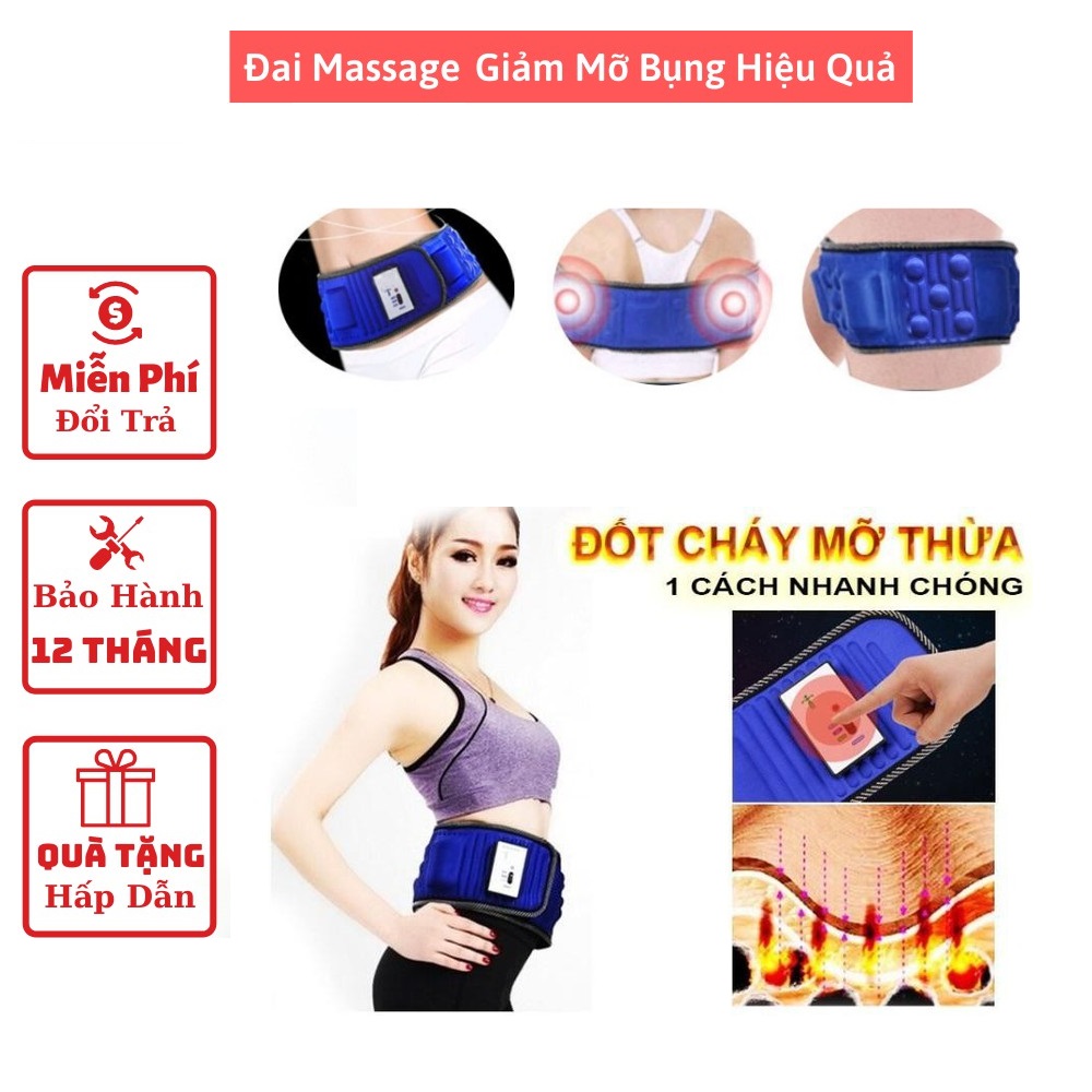 Máy massage bụng x5 cho vòng eo lý tưởng Đai Massage Toàn Thân Giảm Mỡ Săn Chắc Cơ X5 Chuyên Dụng Cho Mọi Người, Đai Massage Chất Lượng Tốt Giảm Mỡ Giảm Đau Mỏi Nhức Hiệu Quả Cao