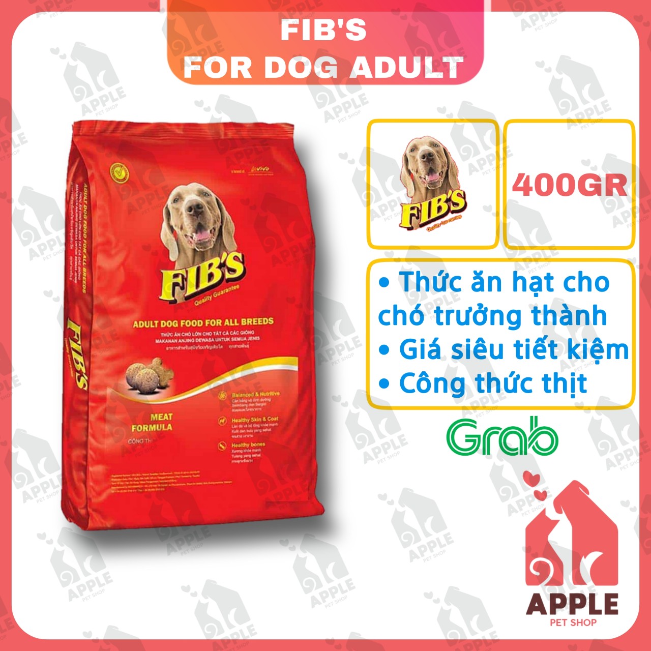 Thức ăn hạt cho chó trưởng thành - Công thức thịt
