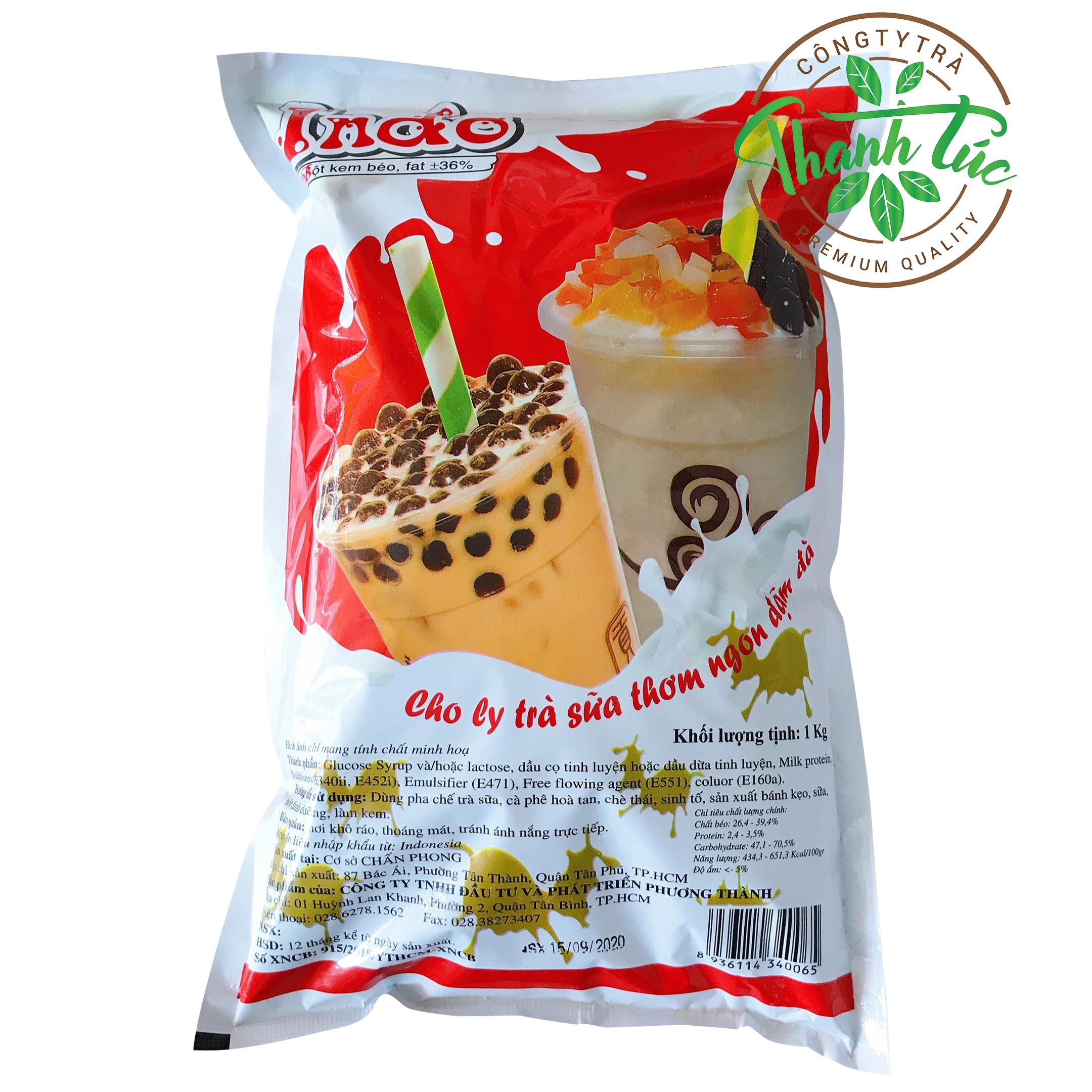 Bột Kem Béo Pha Trà Sữa Indo Phương Thành Gói 1kg