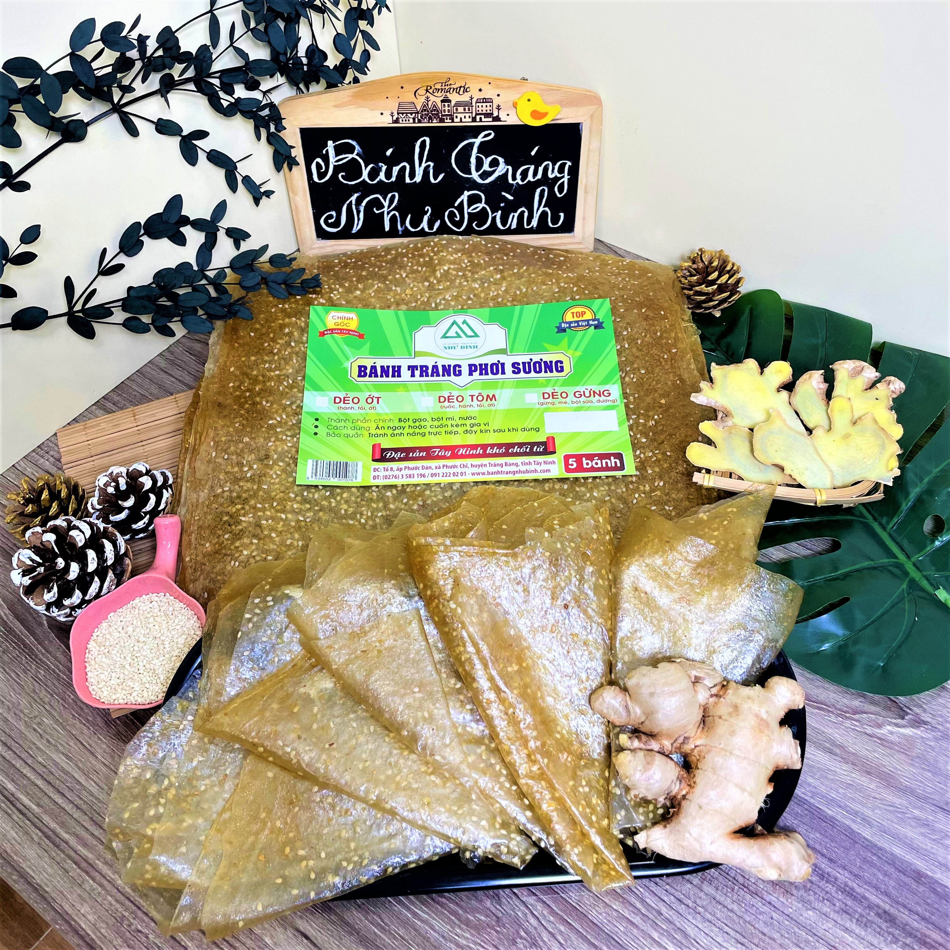 Bánh Tráng DẺO GỪNG Như Bình Phơi Sương Mỏng Dẻo Ăn Liền Vị Đậm Đà NGON KO TƯỞNG