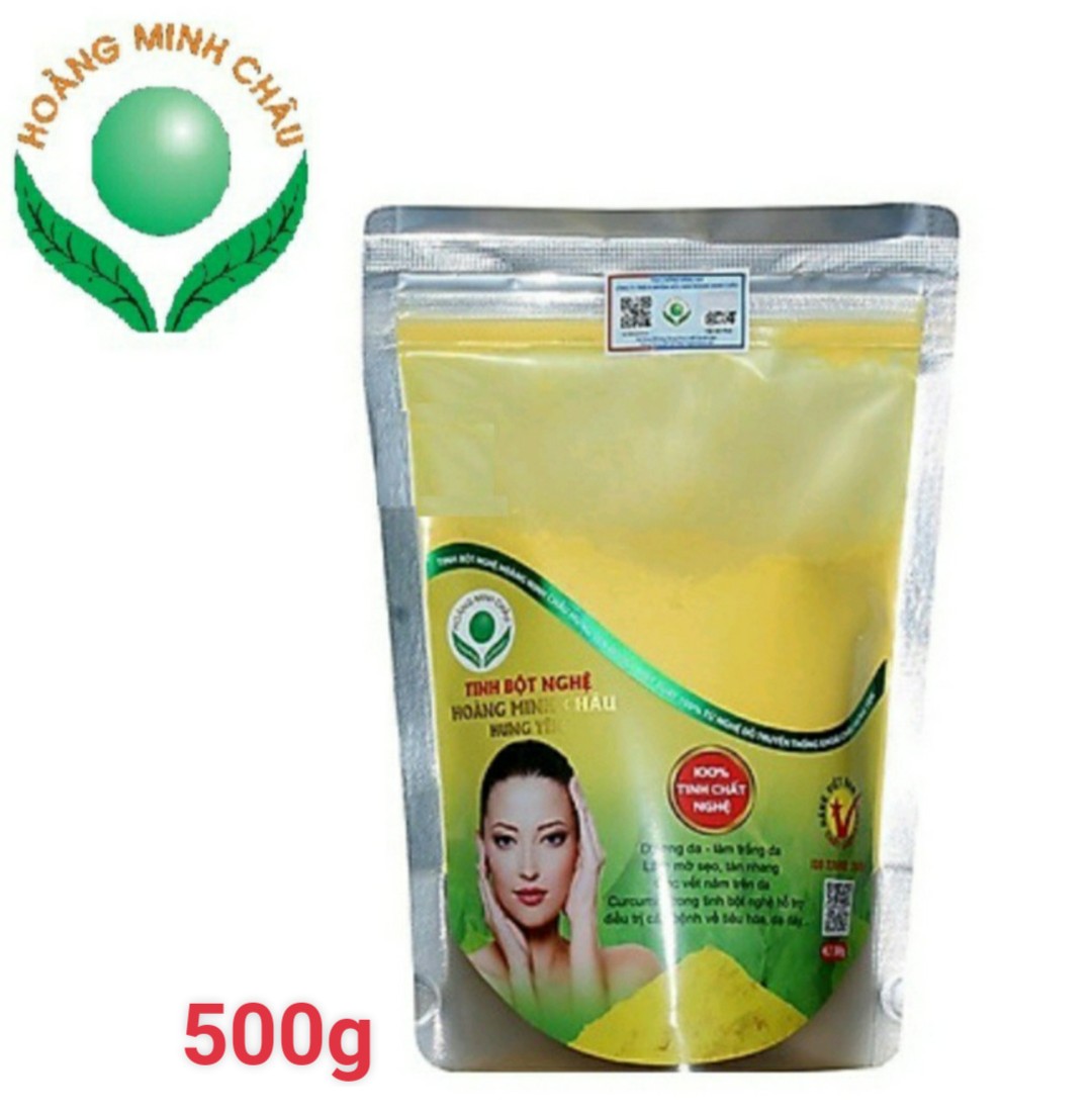 1 bịch tinh bột nghệ nếp đỏ Hoàng Minh Châu Hưng Yên 500g