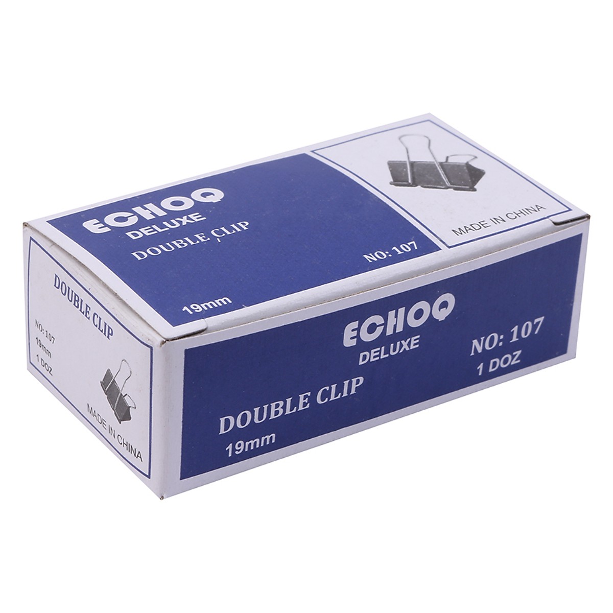 Bộ 2 hộp kẹp bướm echo double clip 19mm