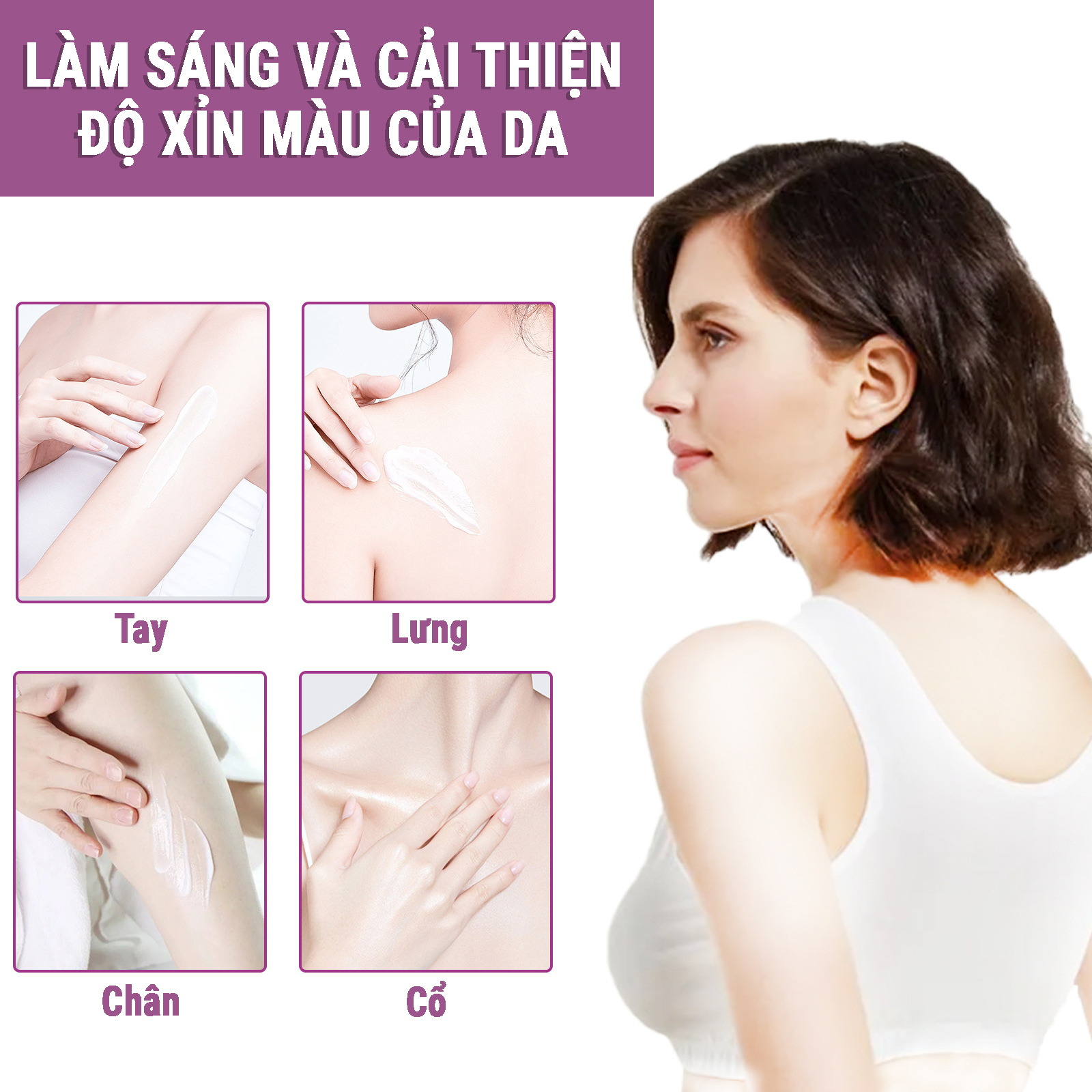 Dưỡng thể trắng da dưỡng da trắng mịn dưỡng da trắng toàn thân kem tái tạo da mặt làm giảm sắc tố da Kem Body Makeup Cream JAYSUING Làm Trắng Cơ Thể Kem Trẻ Hóa Da Dưỡng Ẩm Dưỡng Ẩm Nuôi Dưỡng Da Làm Mịn
