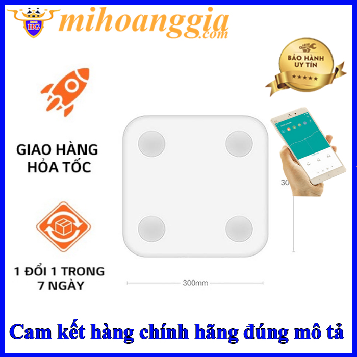 Cân điện tử xiaomi thông minh body composition scale 2 đo 13 chỉ số sức khỏe | Cân thông minh xiaomi mi smart scale 2 - mihoanggia