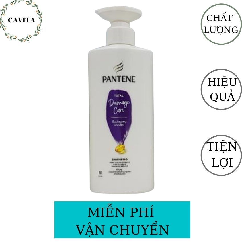 [SIÊU SALE] Dầu Gội Pantene ProV Thái Lan 380ml CAVITA giúp phục hồi hư tổn, giảm gãy, rụng, chẻ ngọn (Màu Tím Damage Care)