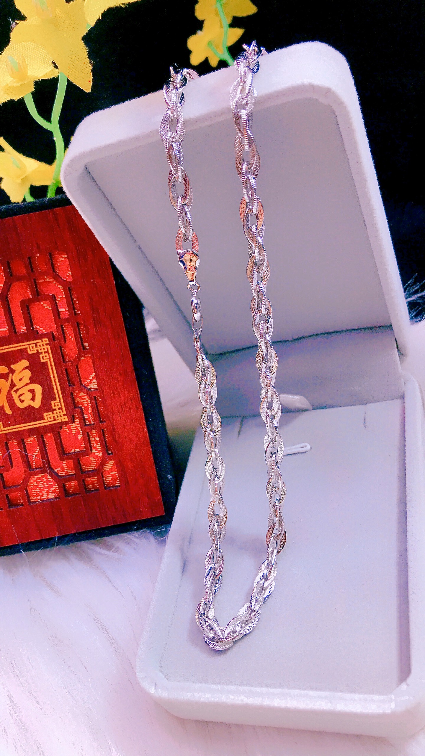 Dây Chuyền Nữ Đuôi Phụng Cao Cấp Givishop - D170548 - Sáng Như Vàng Thật ( Cam Kết Không Đen, Không Ngứa, Chất Liệu Bạc Pha Hợp Kim Cao Cấp ) - { day chuyen bac nu dep gia re, mat day chuyen bac dep, day chuyen bac dep,kieu day chuyen dep}