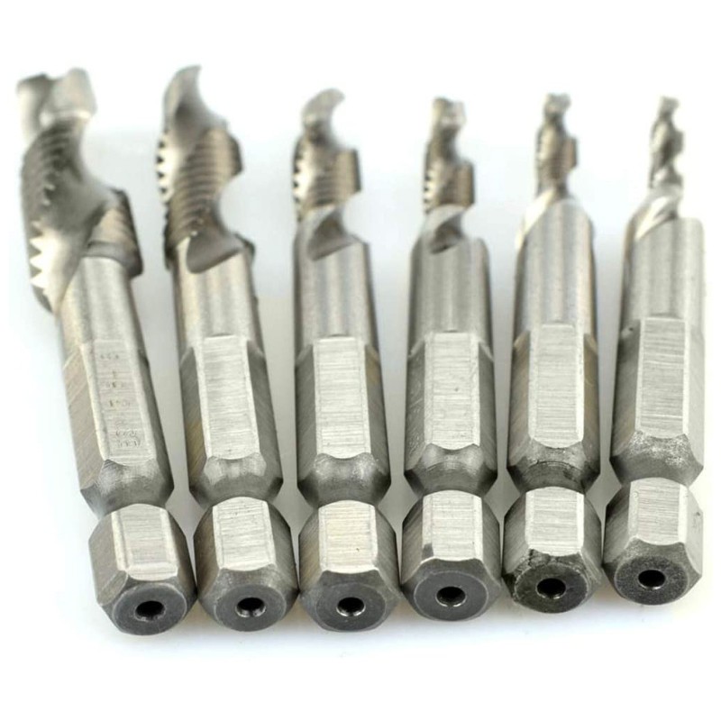 Bộ 6 mũi khoan taro tạo ren m3-m10 siêu bền