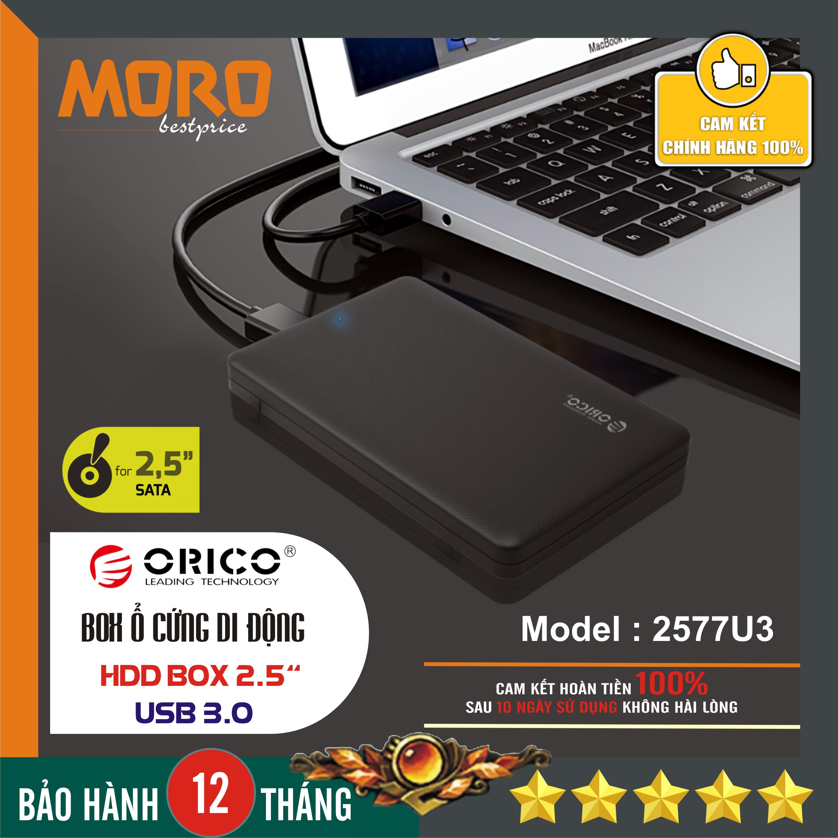 Box ổ cứng 2.5 inch Orico 2577U3 Sata 3 USB 3.0