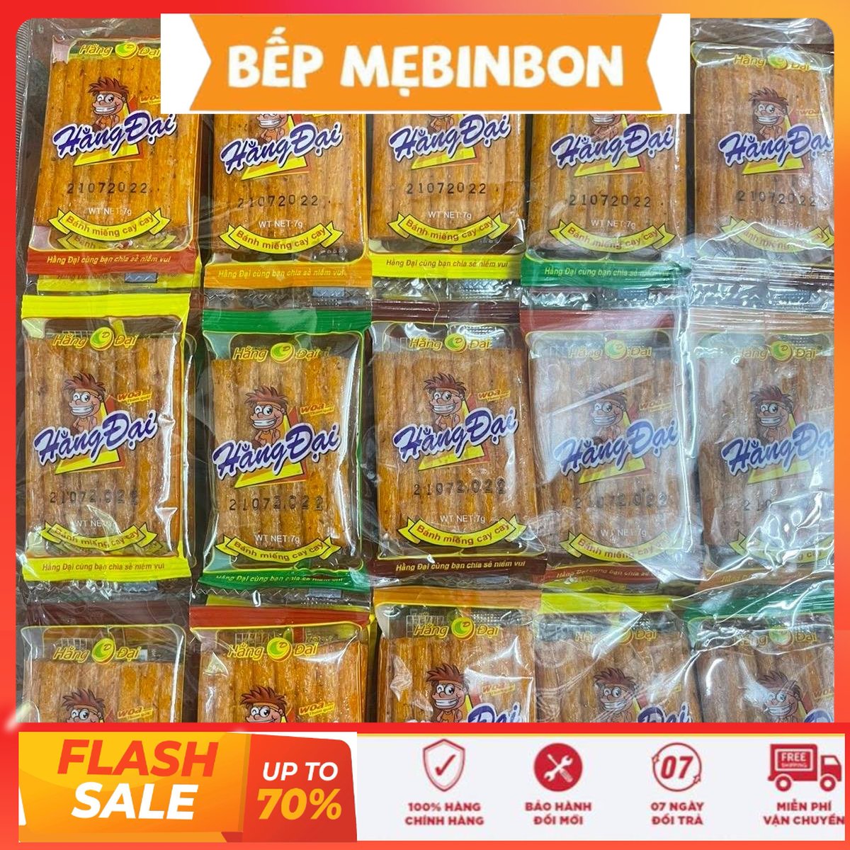 Bịch snack dê nướng hằng đại mini 60 gói