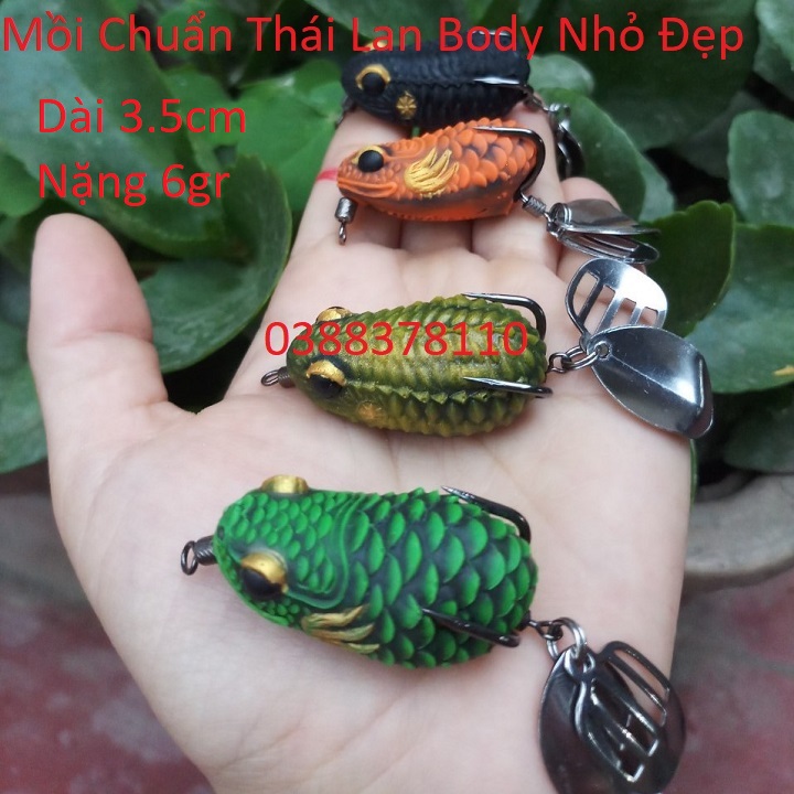 Mồi chuẩn thái lan mẫu mới body nhỏ đẹp, nhạy