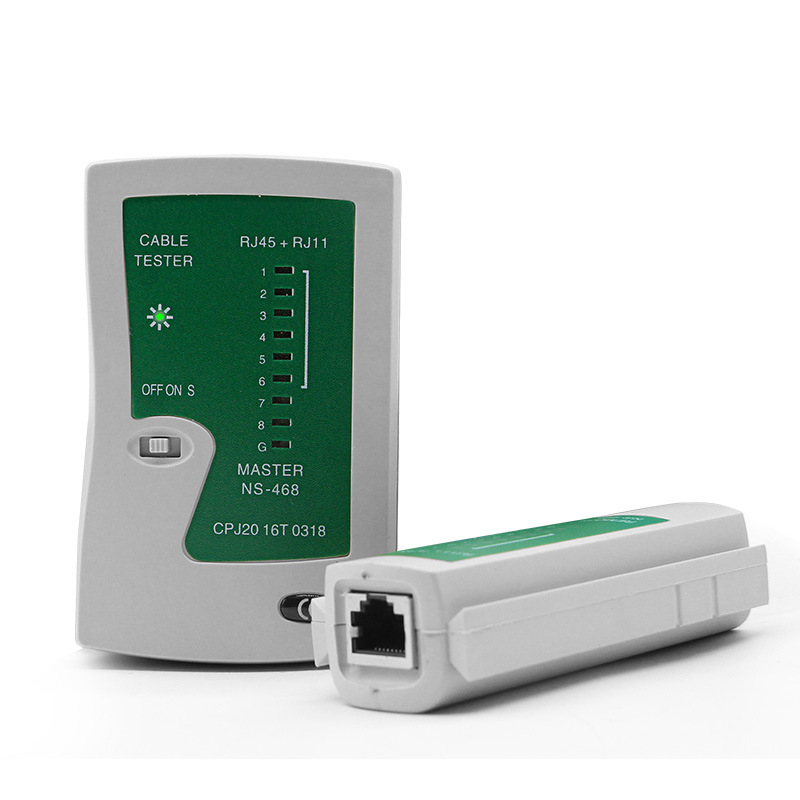 Bộ kiểm tra tín hiệu mạng rj45 rj11 tặng 1 pin 9v test dây mạng bộ kiểm tra mạng test dây diện thoại