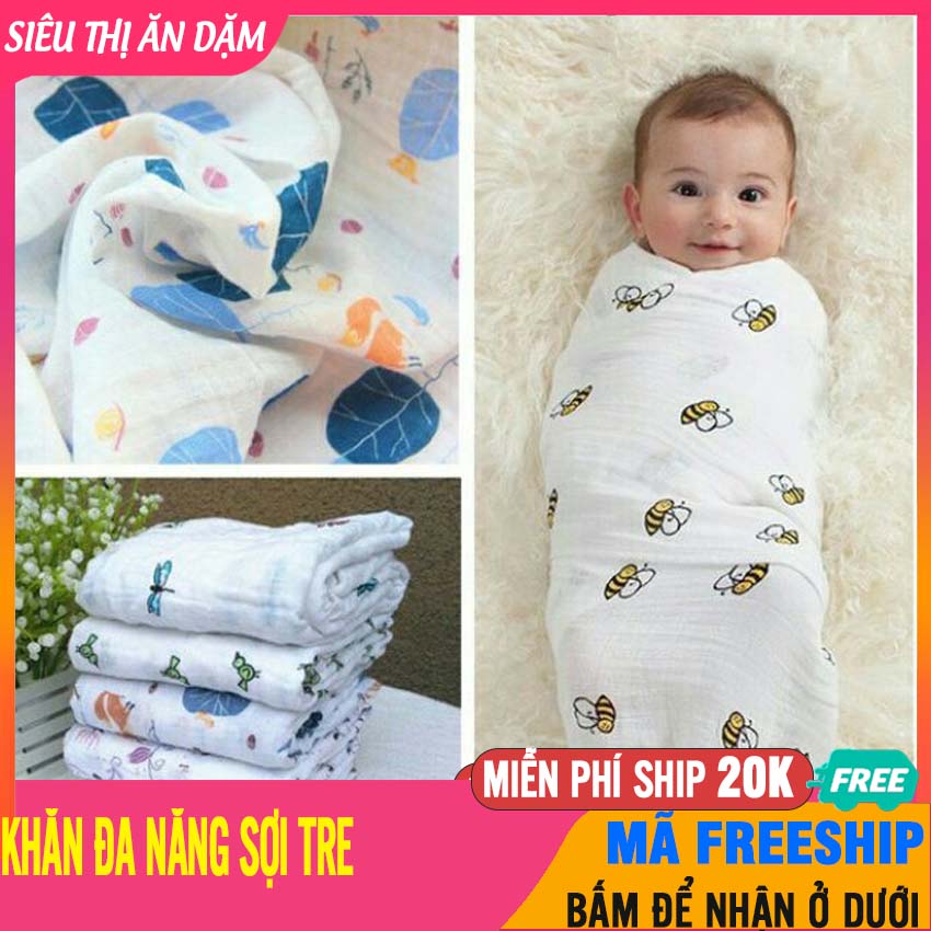 [BÁN LẺ 1 CHIẾC] Khăn Đa Năng Sợi Tre Quấn Ủ Cho Bé Thoáng Mát, Thấm Cực Nhanh, Rất Mềm Mại (1m3*1m2) - Khăn Quấn Ủ Cho Bé, Khan Cho Bé, Khăn Tắm Sợi Tre, Khăn Sợi Tre, Khan Quan U Cho Tre - Khăn đa năng sợi tre - BTT00081