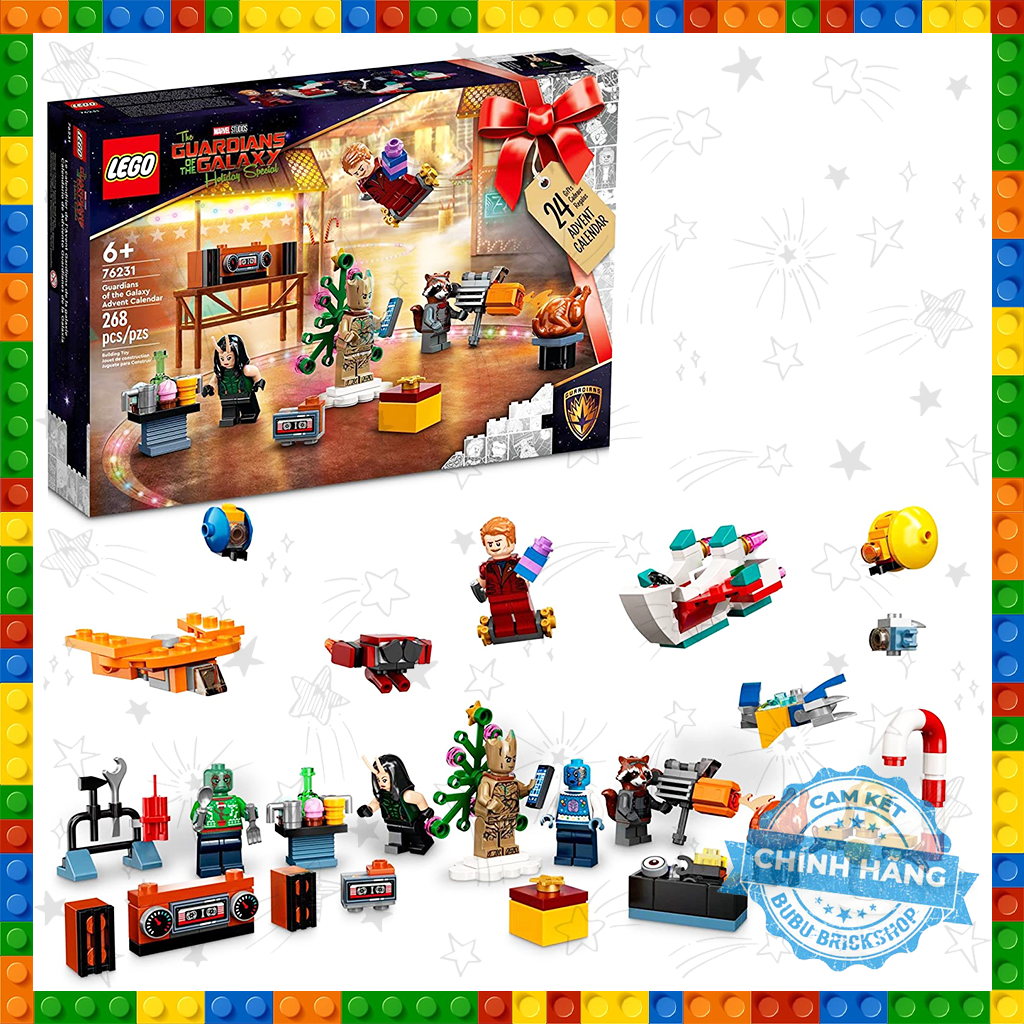 Lego super heroes 76231 - bộ xếp hình lego super heroes advent calendar 2022