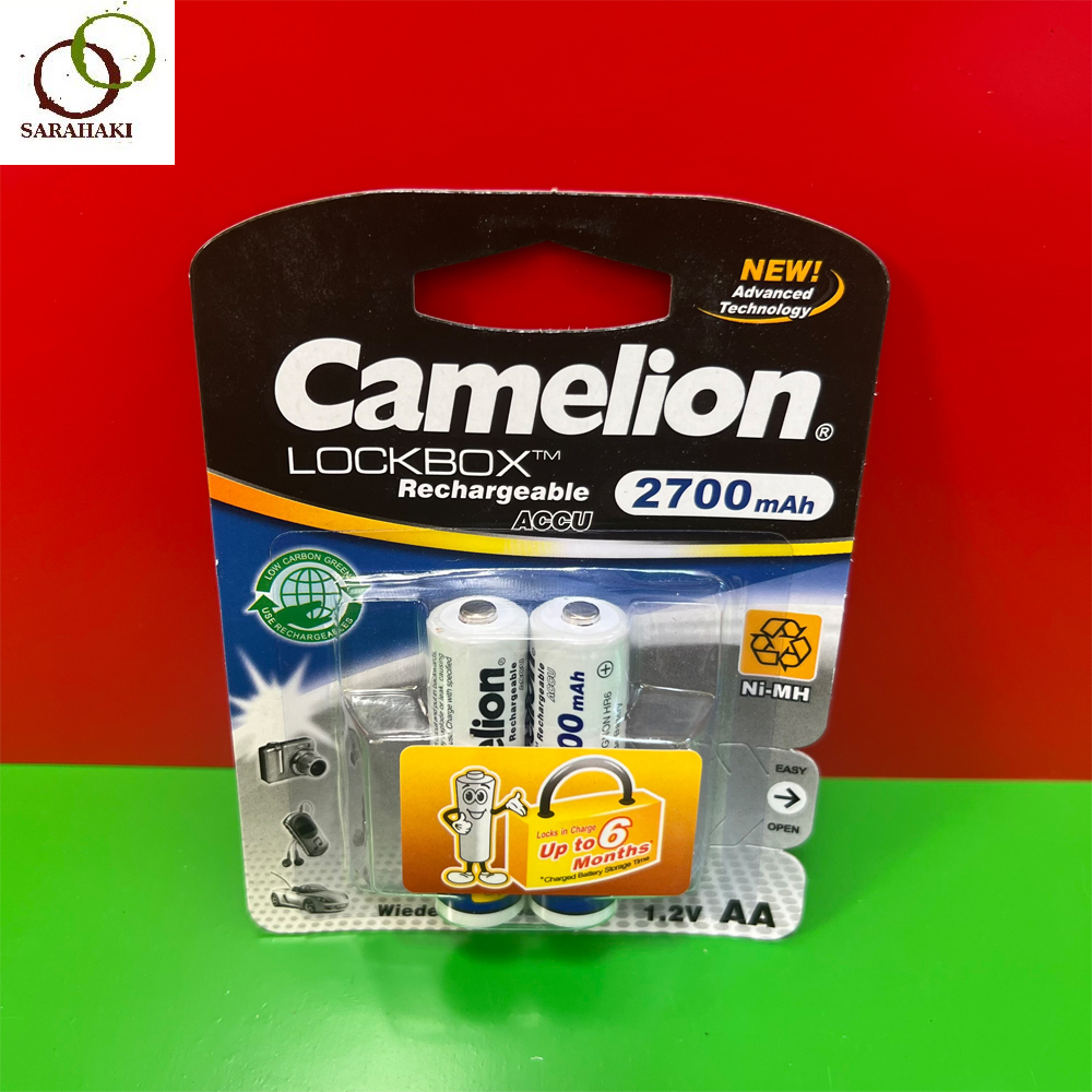1 vỉ pin sạc AA Camelion 2700mah / 2500mAh , AAA 1100mah (1 vỉ 2 viên) chính hãng