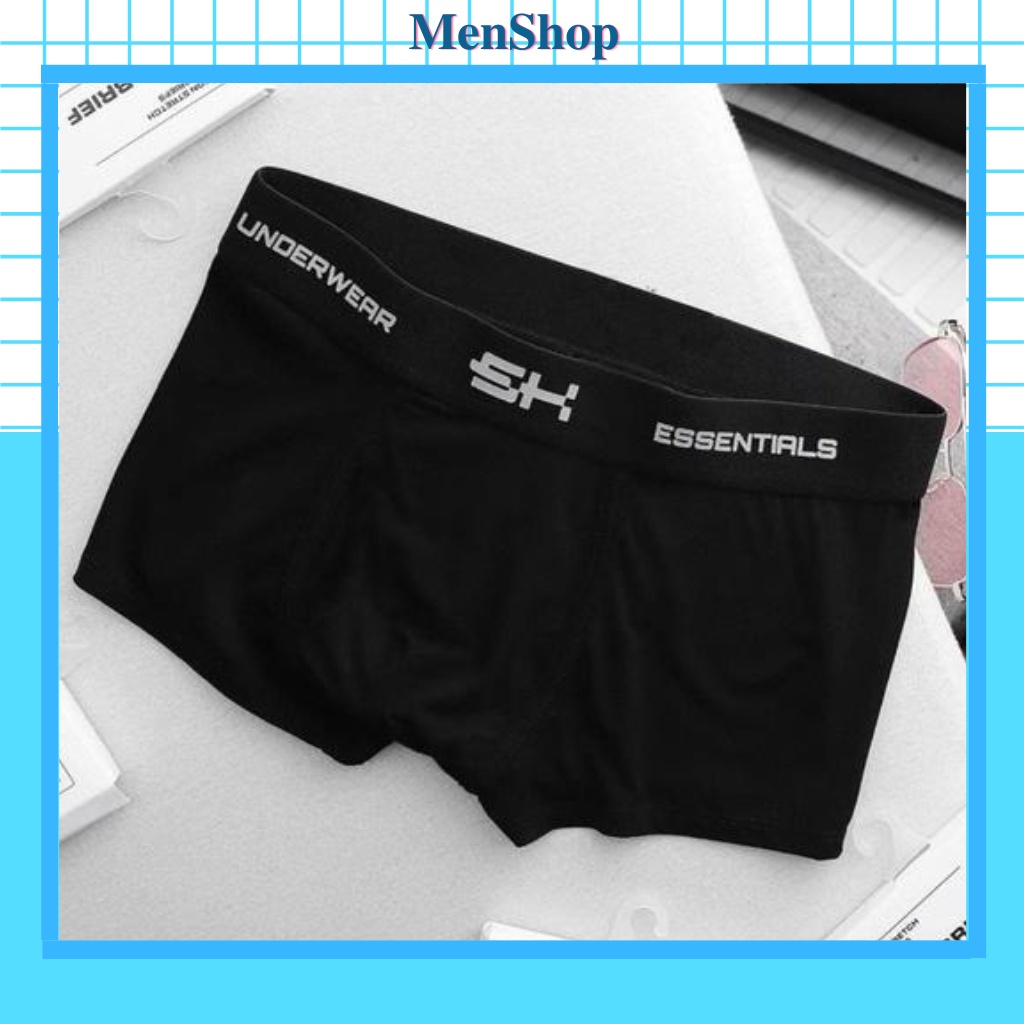 Quần lót nam boxer SH thun lạnh cao cấp, quần sịp đùi nam co giãn 4 chiều chất vải mềm mịn