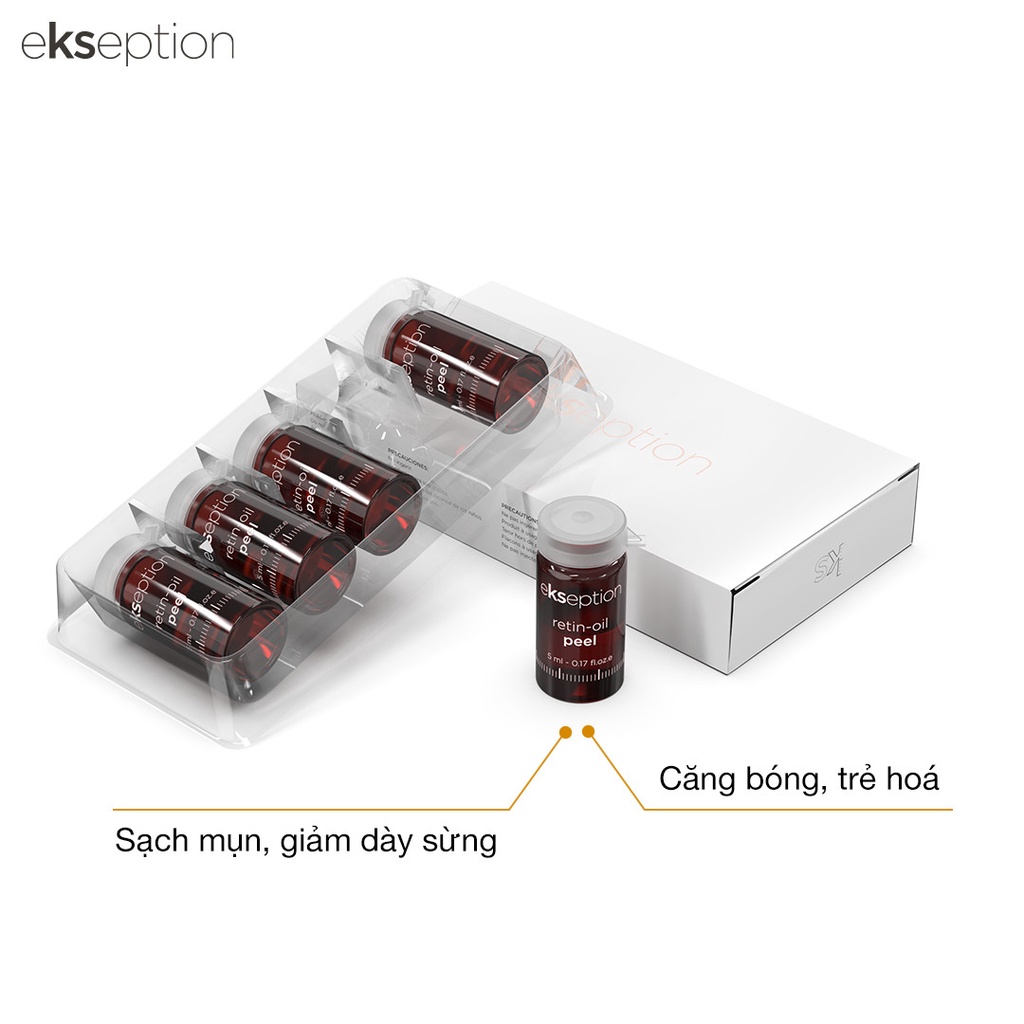 Tinh chất Peel da Ekseption Retin-oil 5ml chống lão hóa, tăng sinh collagen