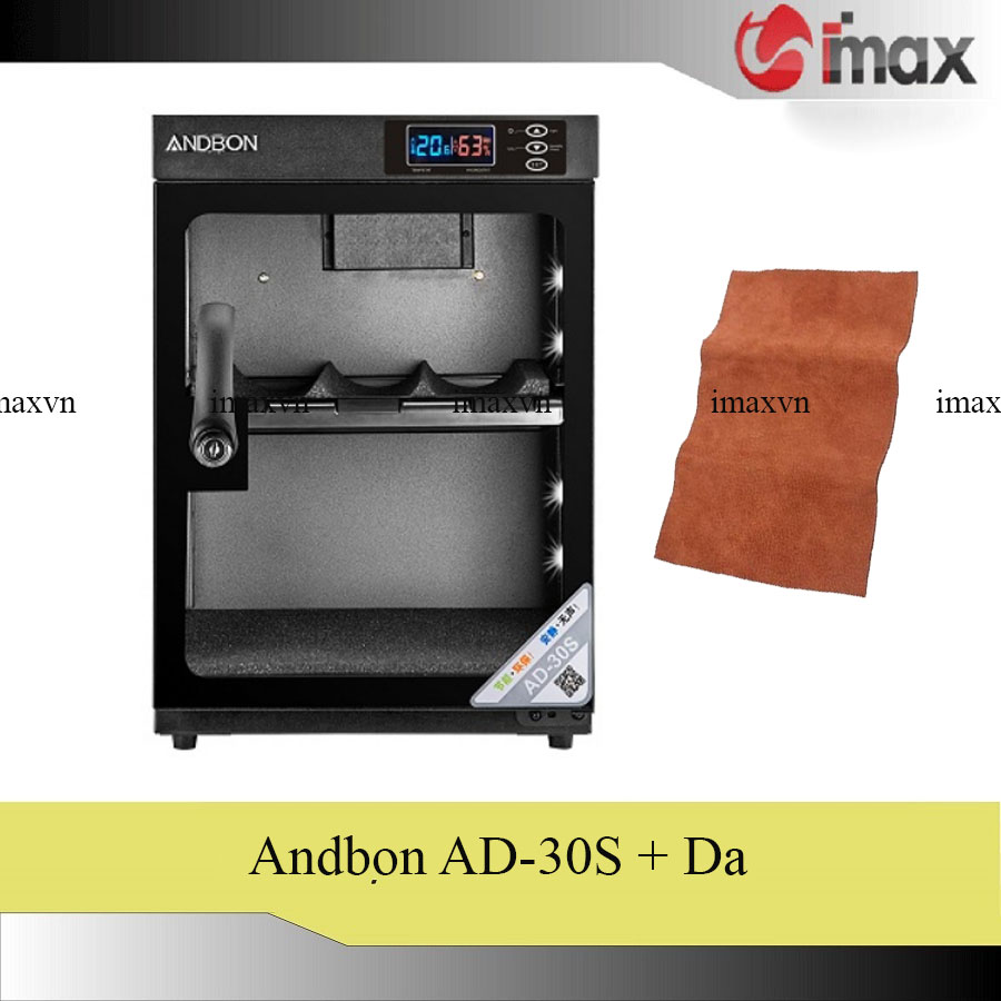 Tủ chống ẩm andbon ad-30s - công nghệ japan + tặng da lau len