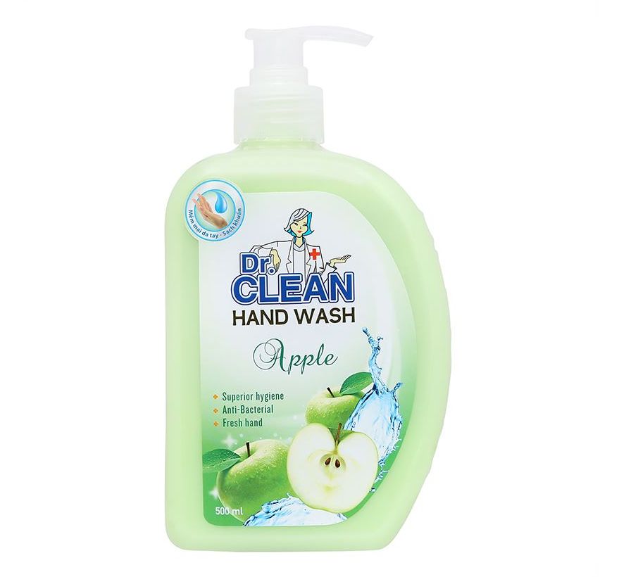 Nước sữa rửa tay kháng khuẩn, diệt khuẩn DR CLEAN 500ml mềm mại bàn tay