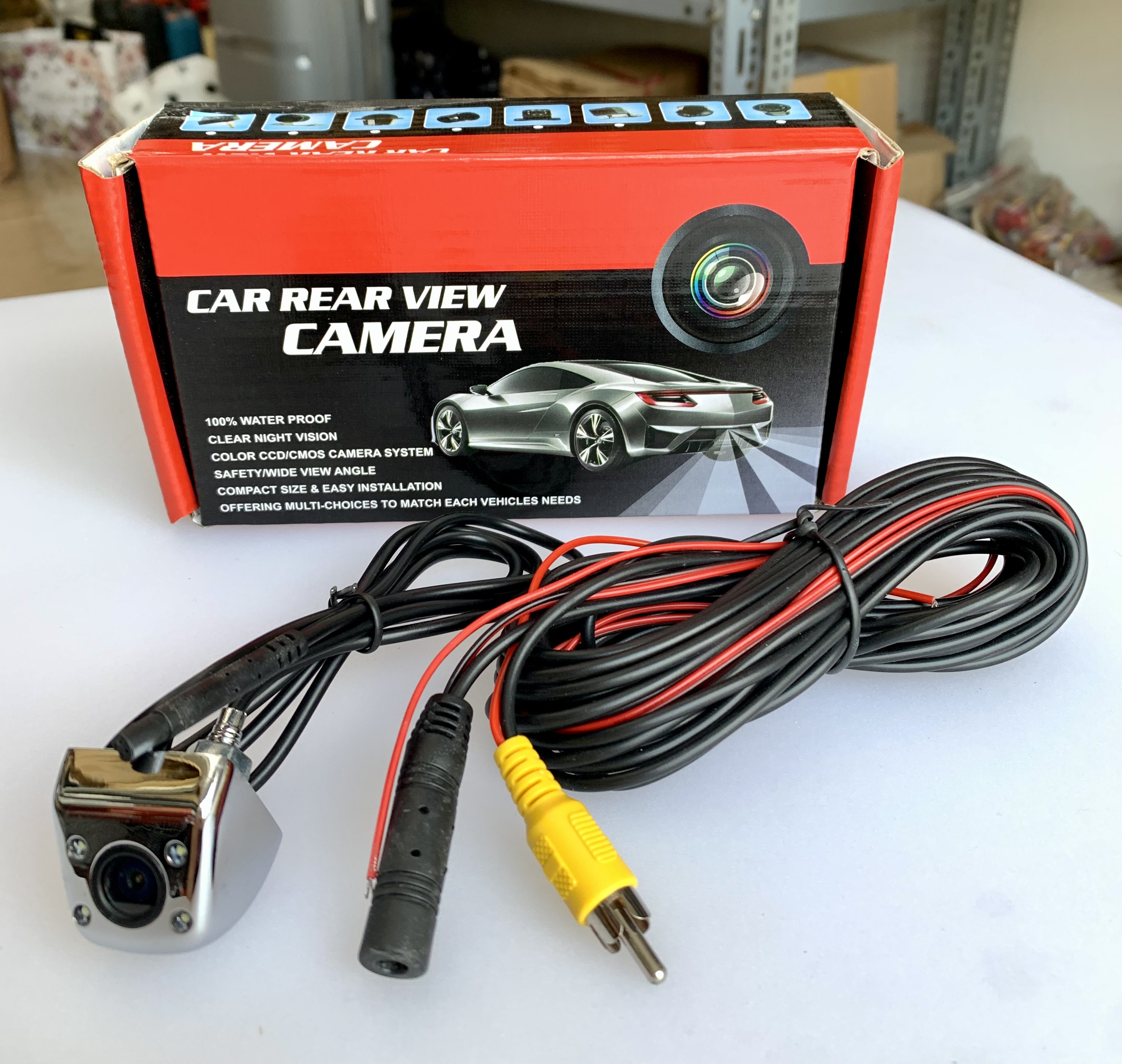 CAMERA LÙI HD CAO CẤP CHO Ô TÔ tích hợp 4 mắt LED