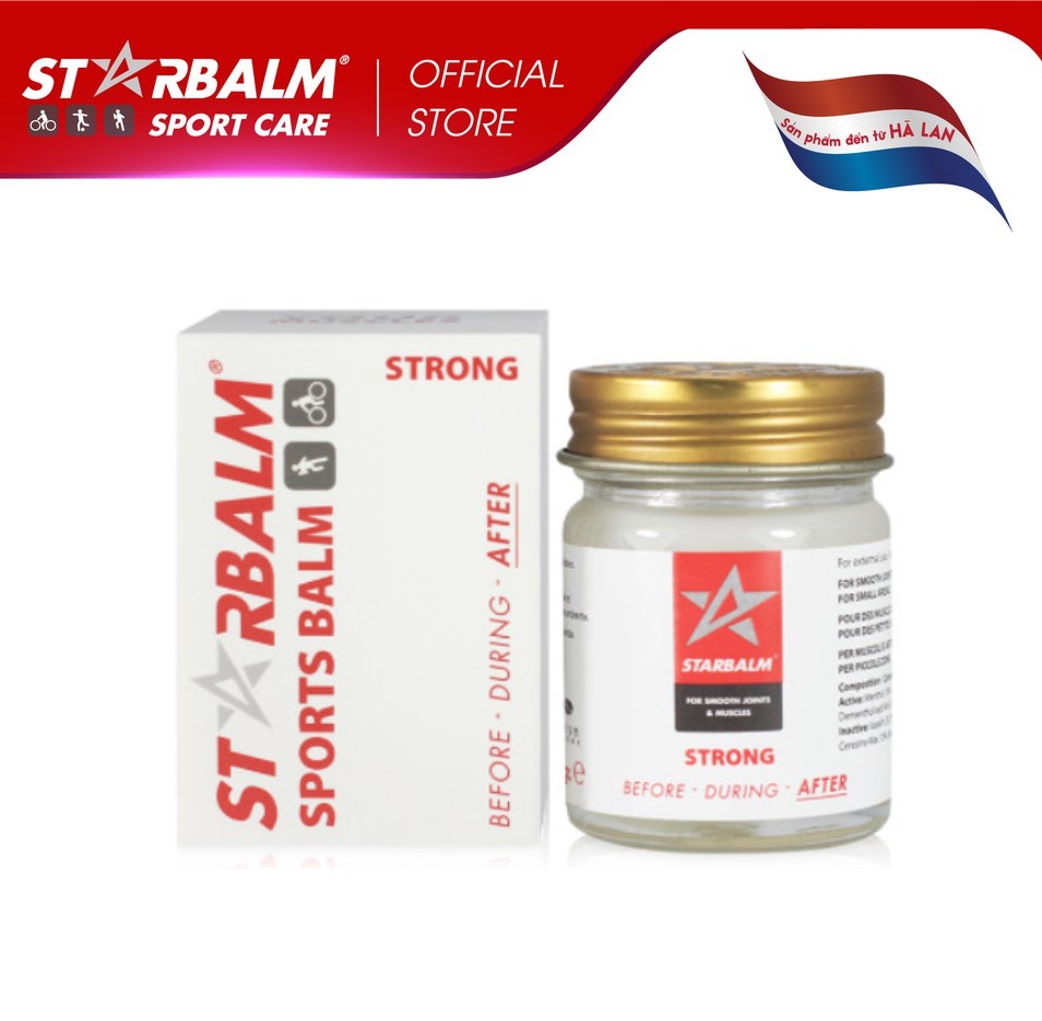 ✅ dầu cù là trắng/ cao trắng starbalm hà lan - hộp 25 gram - hàng chính hãng