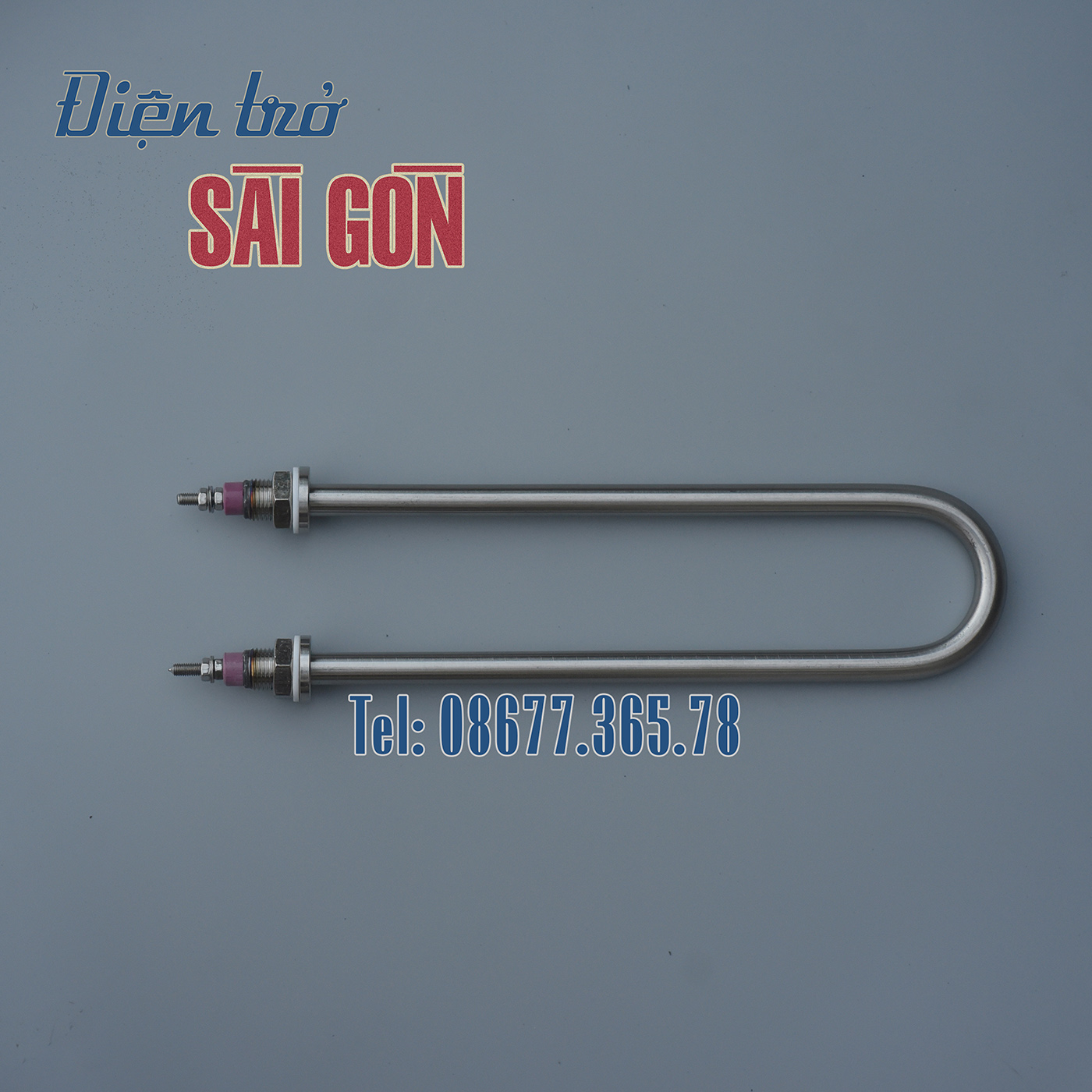 Điện trở đun nước chữ U dài 20cm cho nồi phở điện áp 220V