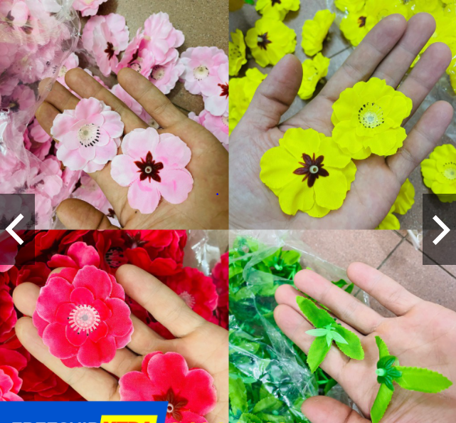 500g - 300 bông hoa mai, đào bông to đẹp trang trí tết năm 2024