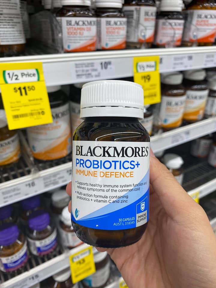 Men Vi Sinh Tăng Đề Kháng Blackmores Probiotics+ Immune Defence lọ 30 Viên