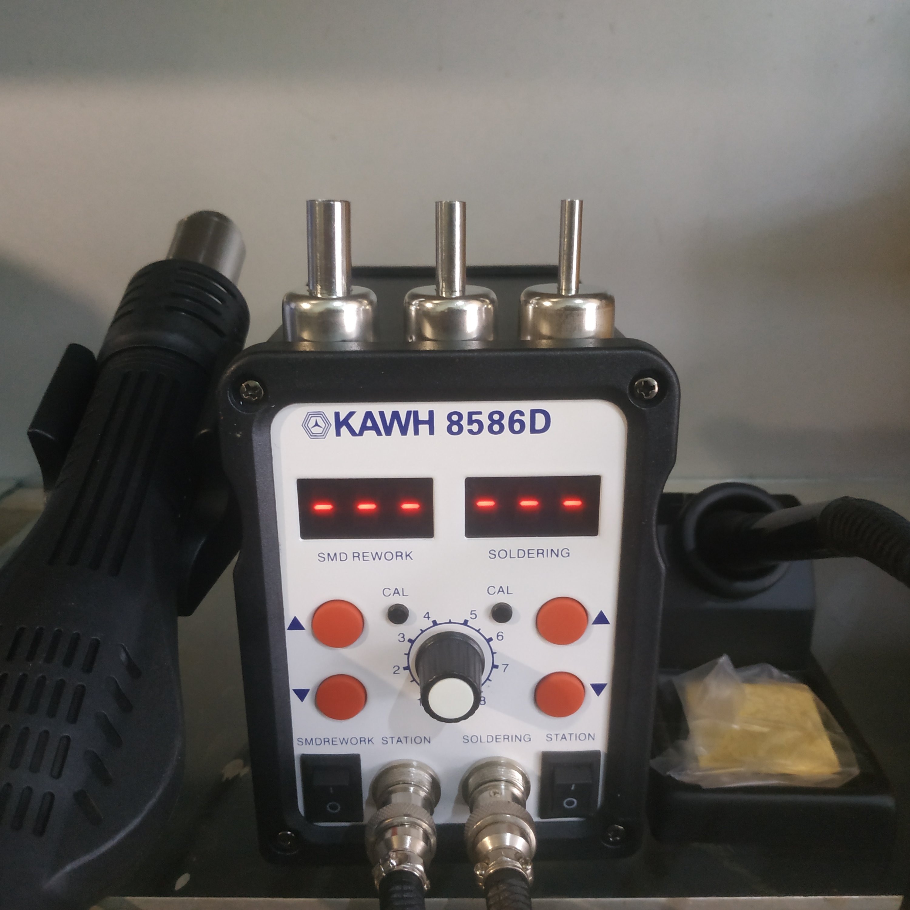 Máy,trạm khò hàn thiếc kawh 8586d
