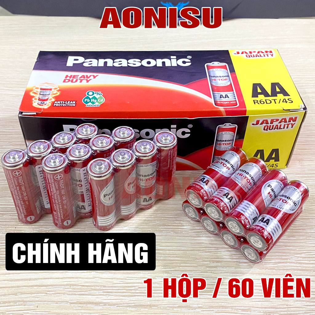 Pin Tiểu Panasonic AA NHẬP KHẨU CHÍNH HÃNG 1.5V CHỌN SỐ LƯỢNG - Hộp Pin 2A Cho Chuột Không Dây, Remote, Micro, Loa bluetooth, máy đo huyết áp, đường huyết, oxy, nhiệt kế, đài radio, máy tính, đồng hồ, máy chơi gam  AONISU