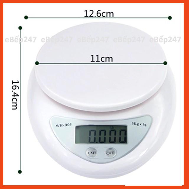Cân Tiểu ly Điện tử B05 từ 1g-5000g cao cấp siêu chuẩn, siêu bền kèm Pin - eBếp247