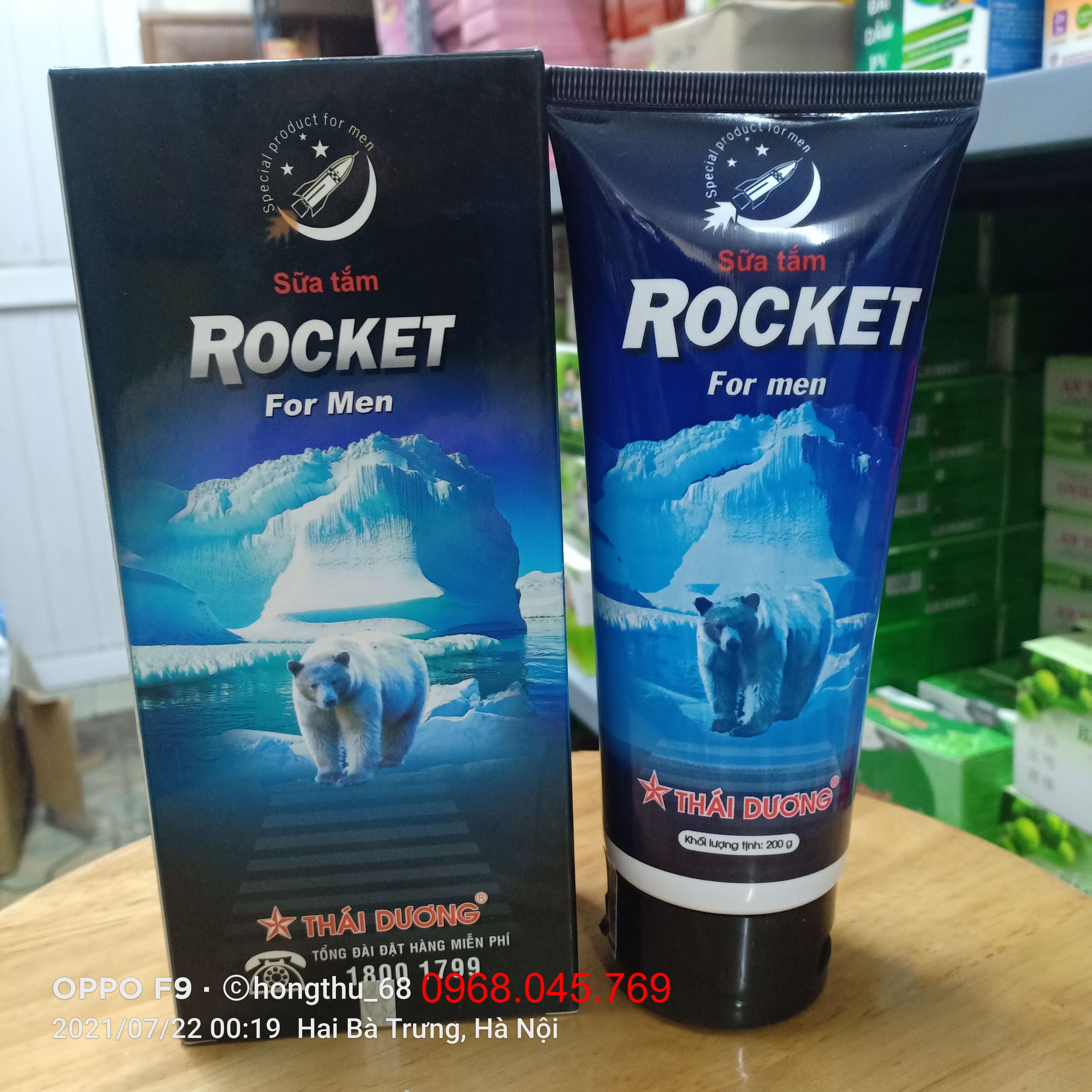 Sữa tắm rocket for men - hộp 200g