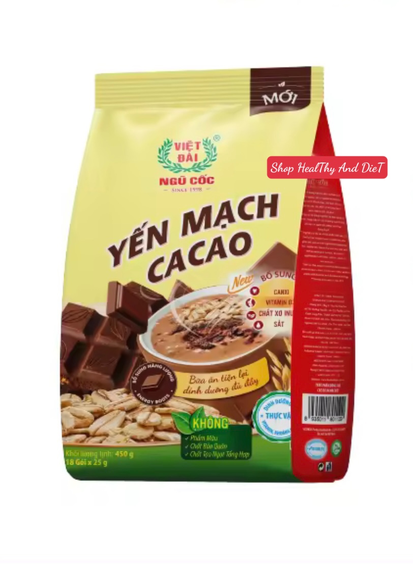 Bột ngũ cốc yến mạch cacao việt đài