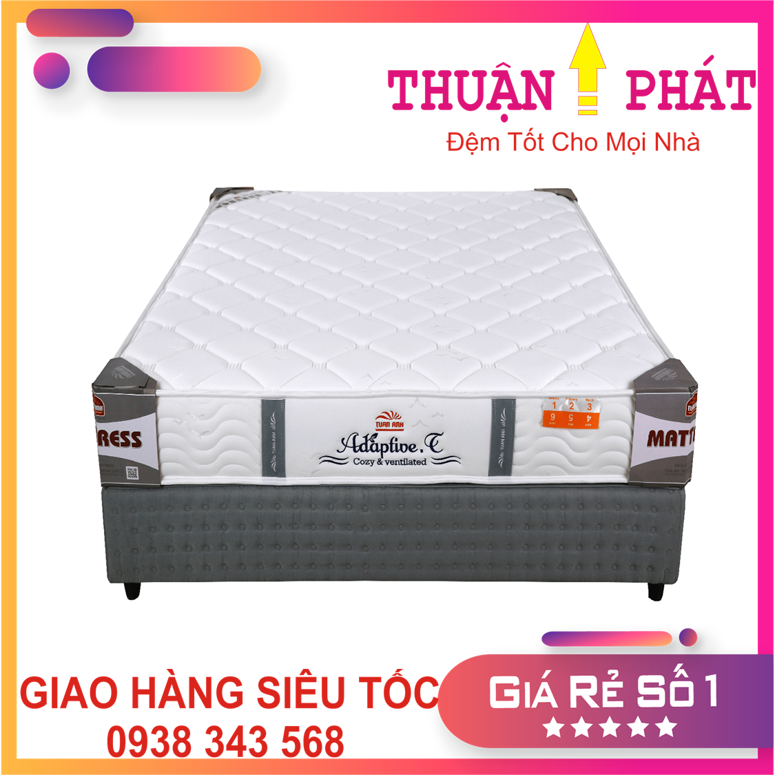 Đệm lò xo tiêu chuẩn khách sạn 5 sao dầy 23cm