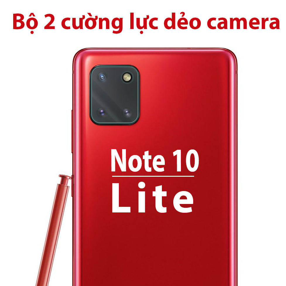 [HCM]Bộ 2 cường lực dẻo camera Samsung Note 10 Lite