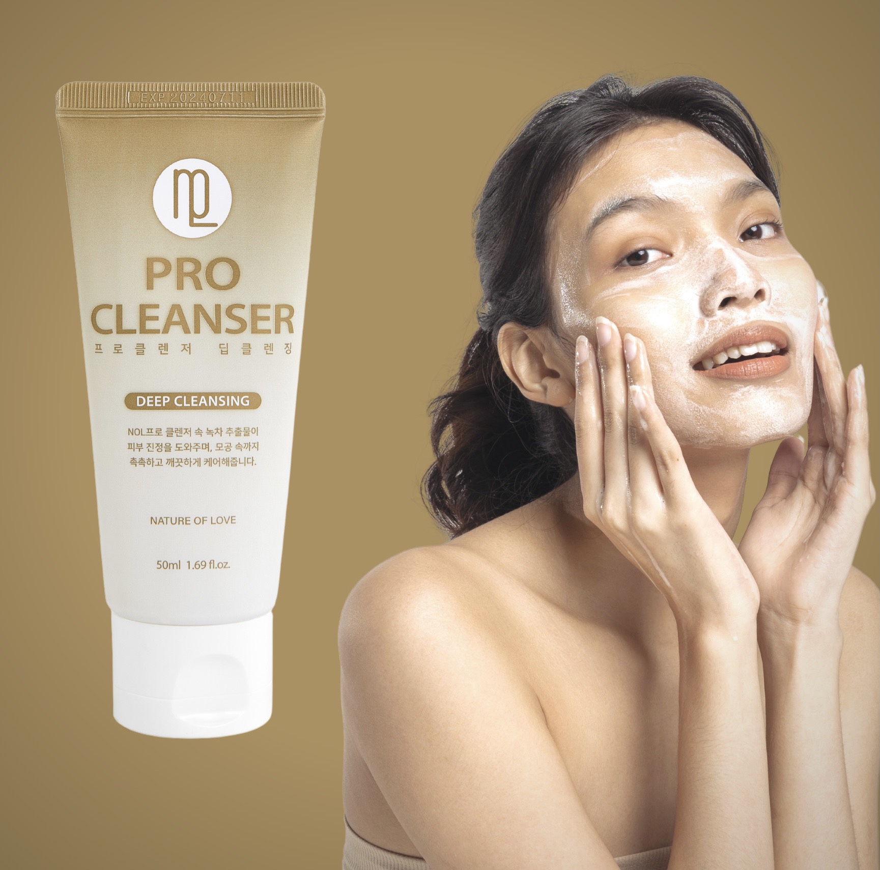 Sửa rửa mặt sạch sâu pro cleanser 50ml - nol - natural of love