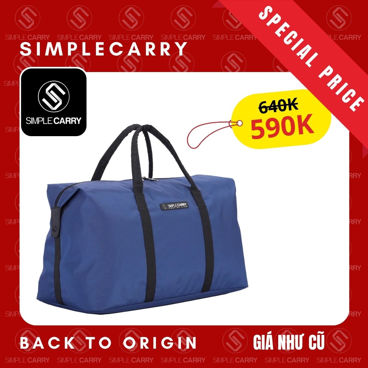 Túi xách du lịch, dã ngoại, thể thao cho nam nữ simplecarry sd3 duffle