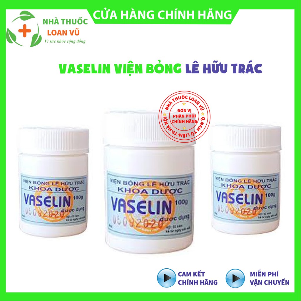 Kem nẻ vaseline viện bỏng quốc gia lê hữu trác 100 g