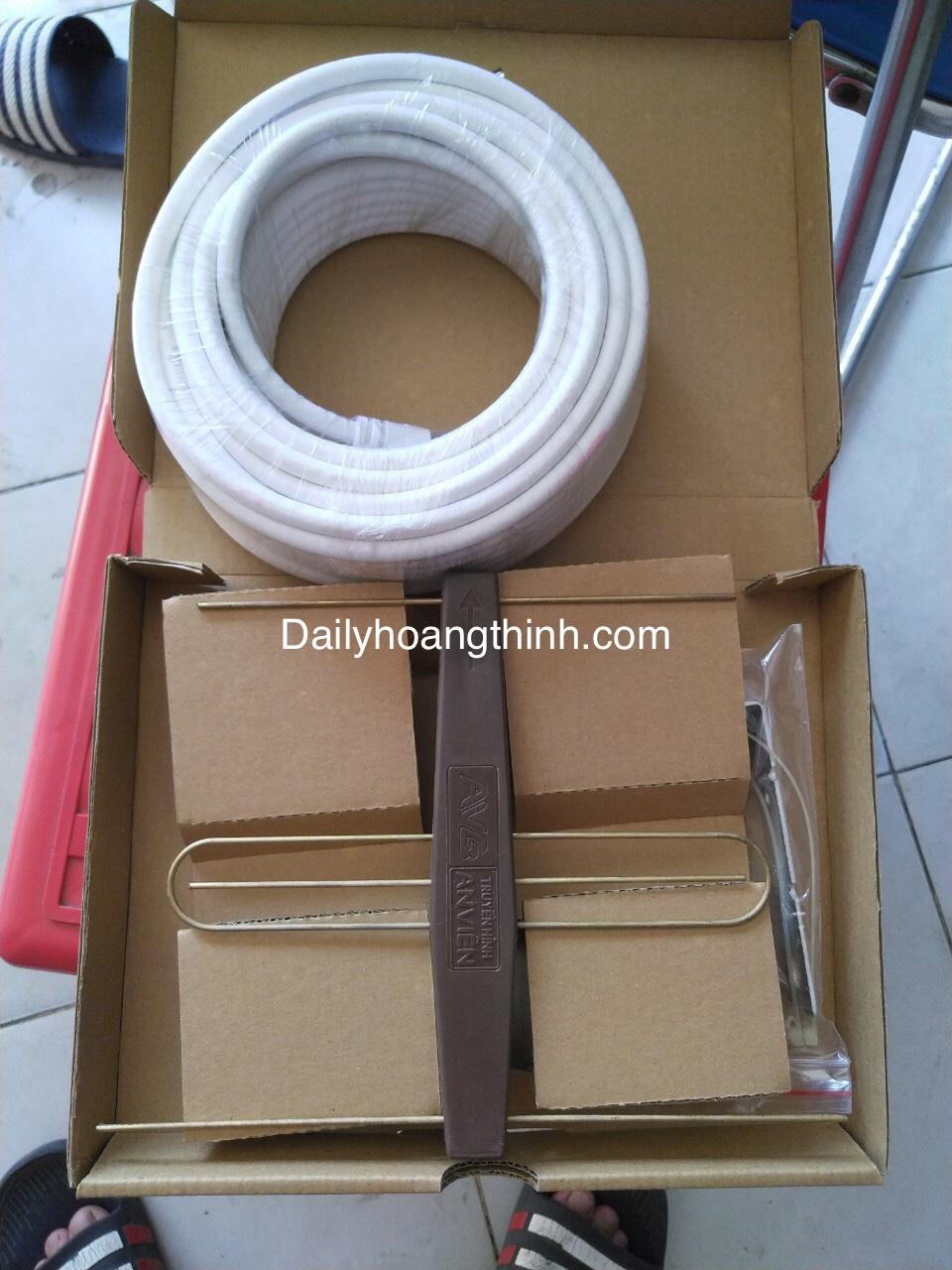 [HCM]bộ anten avg Mobi tivi kèm dây 15 mét -dây cấp nguồn 5v- anten an viên