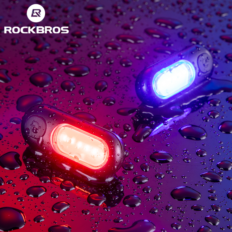  ROCKBROS phía sau Xe đạp ánh sáng có thể sạc qua USB chống mưa Đèn hậu xe đạp siêu nhẹ cơ động đa chức năng ban đêm đi xe đạp đèn cảnh báo Phụ Kiện Xe Đạp 