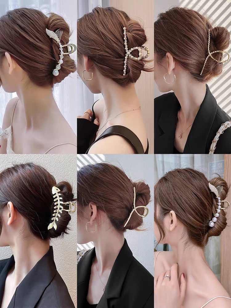 [25-29/5 Voucher 10%] Kẹp càng cua gấp tóc búi tóc kim loại cỡ lớn hot trend phong cách hàn quốc KC24 JOLY - Kẹp tóc nữ hàn quốc dài cute dễ thương nhiều kiểu dáng cho bạn nữ