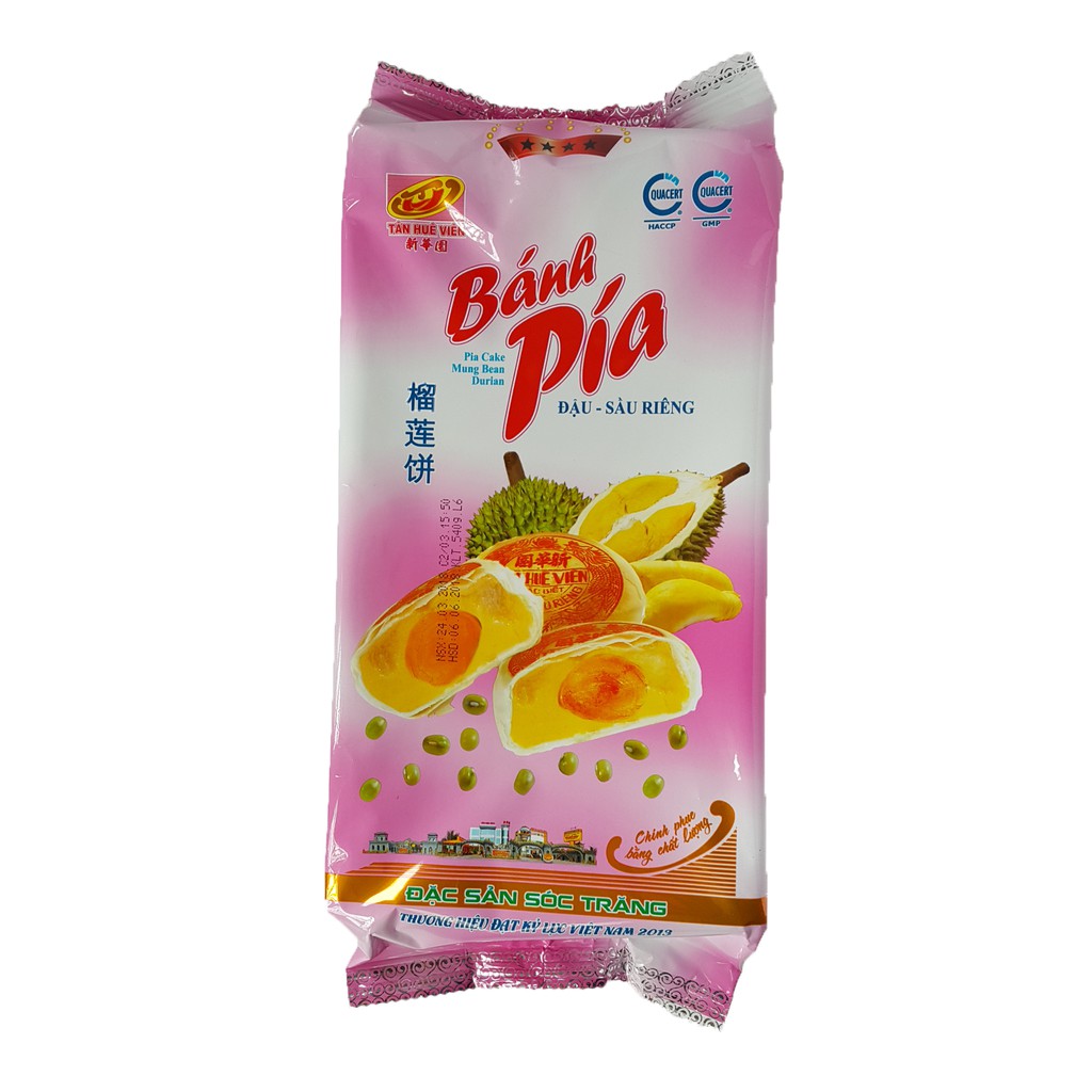 Bánh pía Tân Huê viên Đậu xanh sầu riêng 4 sao