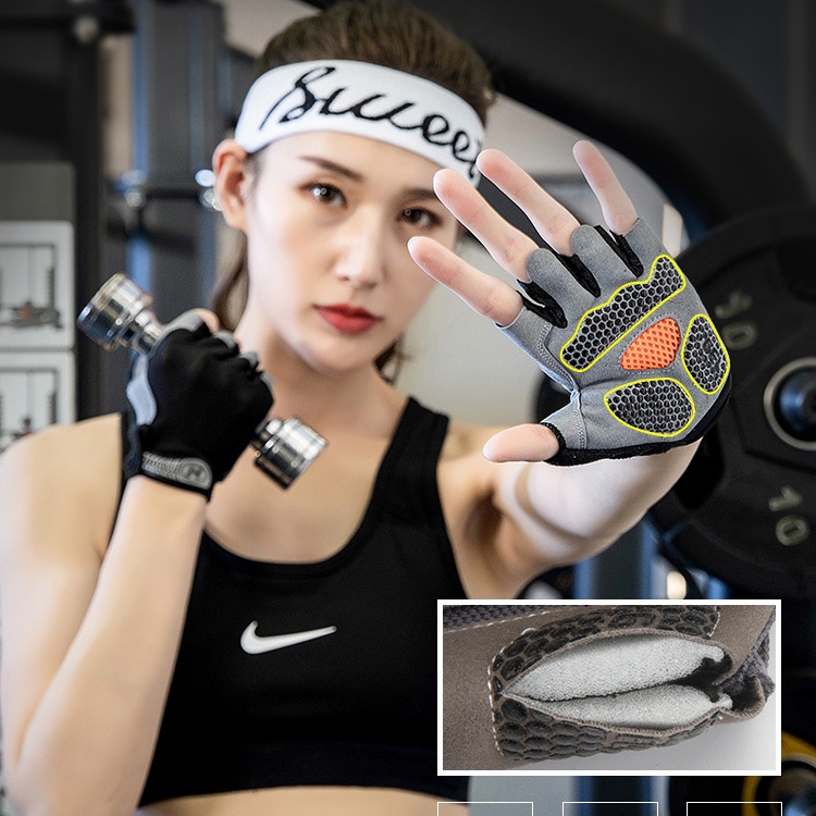 Găng tay tập gym nam nữ chống chai tay | găng tay thể thao đu xà, nâng tạ, nhảy dây | găng tay hở ngón hỗ trợ tập thể dục thể thao thể hình tại nhà GT01,