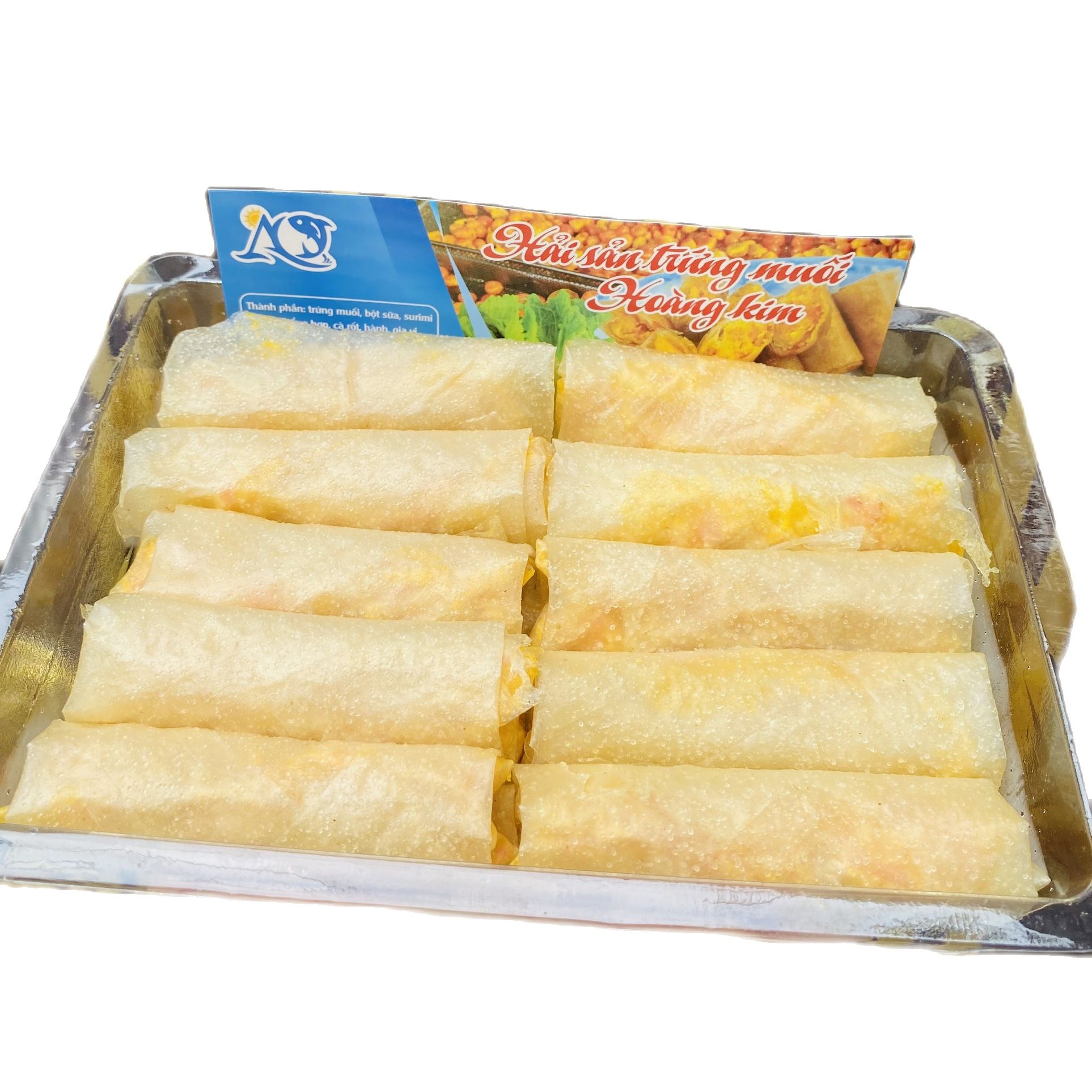 1 hộp chả giò hải sản trứng muối - hải sản kỳ hà