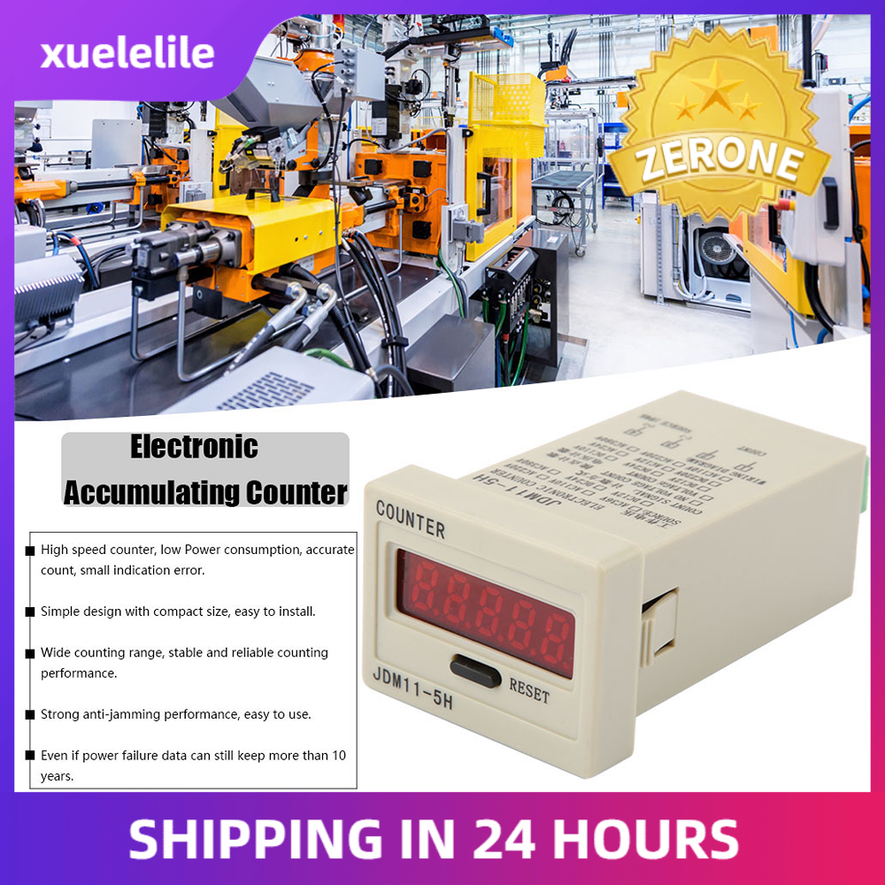 JDM11-5H5 Digit Display Electronic Accumulating Counter AC220V / DC36V / DC 24V / DC 12V