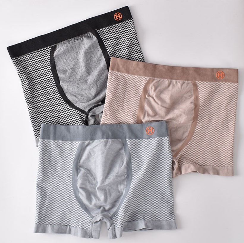 Hôp 3 sịp đùi, quần lót nam cao cấp CHỮ H cotton mềm mại kháng khuẩn co dãn tốt