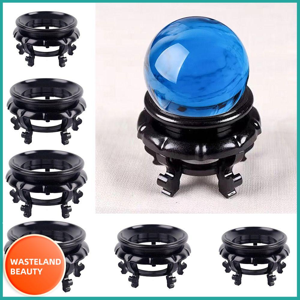 Wasteland beauty nhựa đế quả cầu pha lê đá tự nhiên giá trưng bày hình cầu rỗng giá đỡ quả cầu pha lê cho trang trí nhà cửa